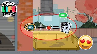 HOW TO GET FREE IPHONE 📱🍎😱 Toca Life World Secrets And Hacks  Toca Boca 🌏 [upl. by Inan]