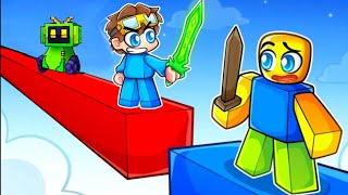 Nico and meebo playing Roblox Bedwars [upl. by Ahsilat]