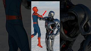 SpiderMan 😎 Attack Ultron Ironman Spidey Hightec ultronbot hidden things shorts actionweb [upl. by Holbrooke]