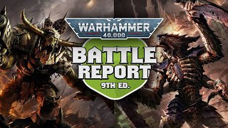 Orks vs Tyranids Warhammer 40k Battle Report Ep 309 [upl. by Khorma]