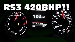 420BHP Audi RS3 Acceleration Stage 1 Revo [upl. by Glen]