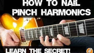 Pinch Harmonics Lesson Technique and Exercises [upl. by Bullough]