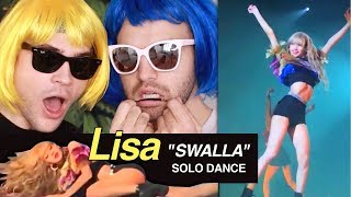 LISAS SOLO STAGE Reacting to quotSwallaquot  Blackpink World Tour [upl. by Ydoc80]