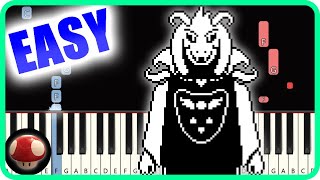 Hopes and Dreams  Undertale  EASY Piano TutorialSynthesia Top Anime Music [upl. by Kevan26]