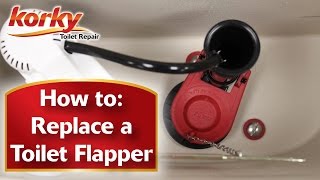 How to Replace a Toilet Flapper with Korky [upl. by Illom]