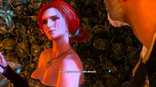 The Witcher 3  A Matter of Life and Death Geralt amp Triss Romantic Embrace on Bench Cutscene PS4 [upl. by Ahsei]