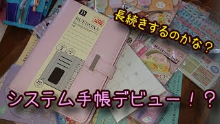 【手帳初心者】一目惚れで購入！ダイソーの300円のシステム手帳【カスタマイズ】 [upl. by Ydner834]