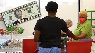 Using Obviously Fake Money Prank [upl. by Eelac]