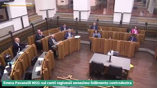 Emma Pavanelli M5S sui conti regionali ennesimo fallimento centrodestra [upl. by Addison]