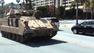 Tanks drive down street in torrance [upl. by Zetana]