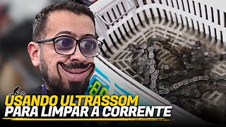 USANDO ULTRASSOM PARA LIMPAR A CORRENTE  PEDALOKOS [upl. by Akerdnuhs]