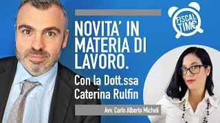 NOVITA IN MATERIA DI LAVORO  AGEVOLAZIONI ALLE ASSUNZIONI [upl. by Par]