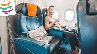 Die Aeroflot Business Class in der A320 nach Moskau  YourTravelTV [upl. by Shandeigh]