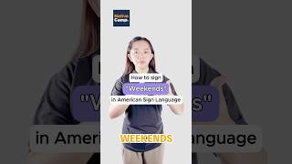 How to sign quotWeekendsquot in American Sign Language [upl. by Baptista]