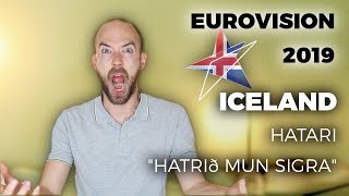 🇮🇸 Iceland  Hatari quotHatrið mun sigraquot  My reaction Eurovision 2019 [upl. by Pelpel]