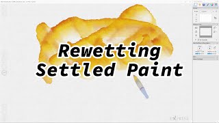 Rewetting settled paint [upl. by Nimajnab]