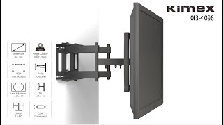 Support mural articulé pour écran TV LCD LED XLarge 60´´100´´ Vesa 900x600 max  Réf  0134096 [upl. by Sualokin]