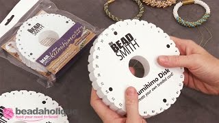 Product Demo Beadsmiths Double Density Kumihimo Disk [upl. by Aicertap]