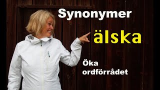 Lär dig svenska Synonymer 6  Älska  71 undertexter  Learn Swedish  Ordkunskap [upl. by Beare255]