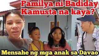 Pamilya ni Badiday sa Davao Kamusta na  Mensahe ng mga Anak nya🥹 [upl. by Fianna]