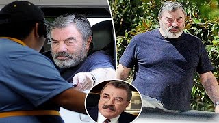 Tom Selleck looks almost unrecognizable as he ditches signature mustache for scruffier facial hair [upl. by Suoicerp398]