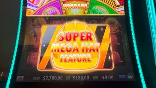 Insane jackpot 53182 295x win 180 Huff n’ Even More Puff super mega hat bonus [upl. by Nnaitak]