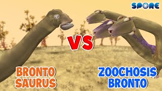 Brontosaurus vs Zoochosis Brontosaurus  Dino vs Zoochosis Dino S1E3  SPORE [upl. by Dekeles]