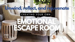 Creating Your EMOTIONAL ESCAPE ROOM [upl. by Hgielime]