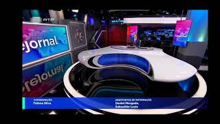 RTP 1 Telejornal 2023 Encerramento [upl. by Leinnad]