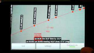 DishPointer  Android  satellite dish allignment [upl. by Eimas]