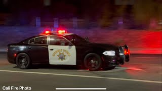 CHP Baldwin Park amp West Covina PD Felony Traffic Stop Response [upl. by Peonir84]