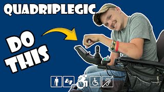 Wheelchair Settings to Change  Permobil F5  Quadriplegic C5C6C7 [upl. by Conley]