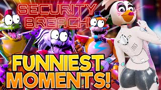 FNAF Security Breach FUNNIEST MOMENTS 😂 Compilation of Best Fails Glitches Jumpscares and MORE [upl. by Hanoy]