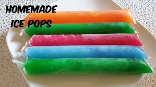 Homemade ice pops  How to make ice pops  How to make different flavours of ice lollies  Ice Candy [upl. by Melamie]