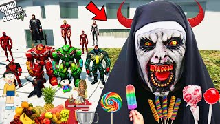 shinchan Avengers entered into Scary Ghost house GTA 5  Deyyam bommalu horror stories telugu [upl. by Rehtaef]