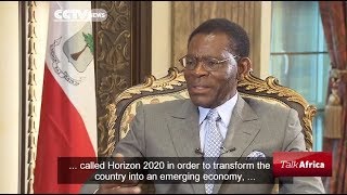 Conversation with Equatorial Guineas President Teodoro Obiang Nguema Mbasogo [upl. by Arratahs666]