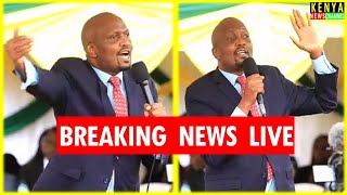 LIVE  Moses Kuria reacts to Gachagua ATTACK in Limuru from Embu County [upl. by Deborath902]