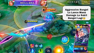 Lancelot Mekanik Bruttal Lock Gold Lane Musuh Yang Sok Jago Mobile Legends [upl. by Aleciram431]