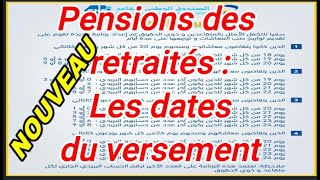 Pensions des retraités  Les dates du versement avancées [upl. by Aillimat]