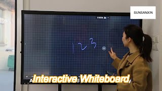 75in multimedia interactive whiteboard for teaching intelligent blackboard led [upl. by Nnaacissej]