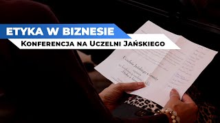 Etyka pracy w biznesie – konferencja na Uczelni Jańskiego w Łomży [upl. by Htabmas60]