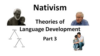 Theories of Language Development Part 3 Nativism [upl. by Eidnac]