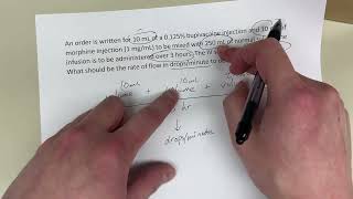 Naplex practice calculation level difficulty medium  flow rate in dropsminute [upl. by Spiro649]