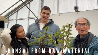 Making Bonsai From Raw Material with Bryon  Part One [upl. by Gervais857]