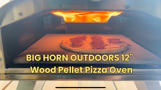 Review of the BIG HORN OUTDOORS 12quot Black Pizza Ovens Wood Pellet Fired Pizza Maker amazonfinds [upl. by Kirchner]