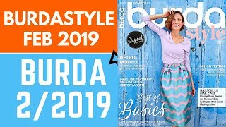 Burda 22019 Sewing Magazine Browsthrough and Sewing Plans [upl. by Rebeca353]