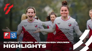 FC Utrecht Vrouwen wint van sc Heerenveen  HIGHLIGHTS [upl. by Jojo866]