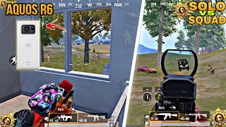 Aquos R6 Solo vs Squad full gameplay  Arabi scout fight me 1 vs 4 clutch in Arabi 🔥 PUBG MOBILE [upl. by Miquela]