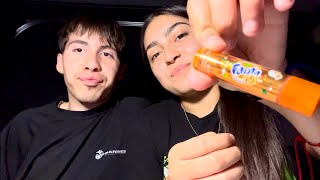 Chapstick Challenge with my girlfriend Our first video😰 [upl. by Sidell]