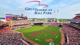 Going To A Game At Great American Ball Park Cincinnati Reds Stadium with The Legend [upl. by Osrock]